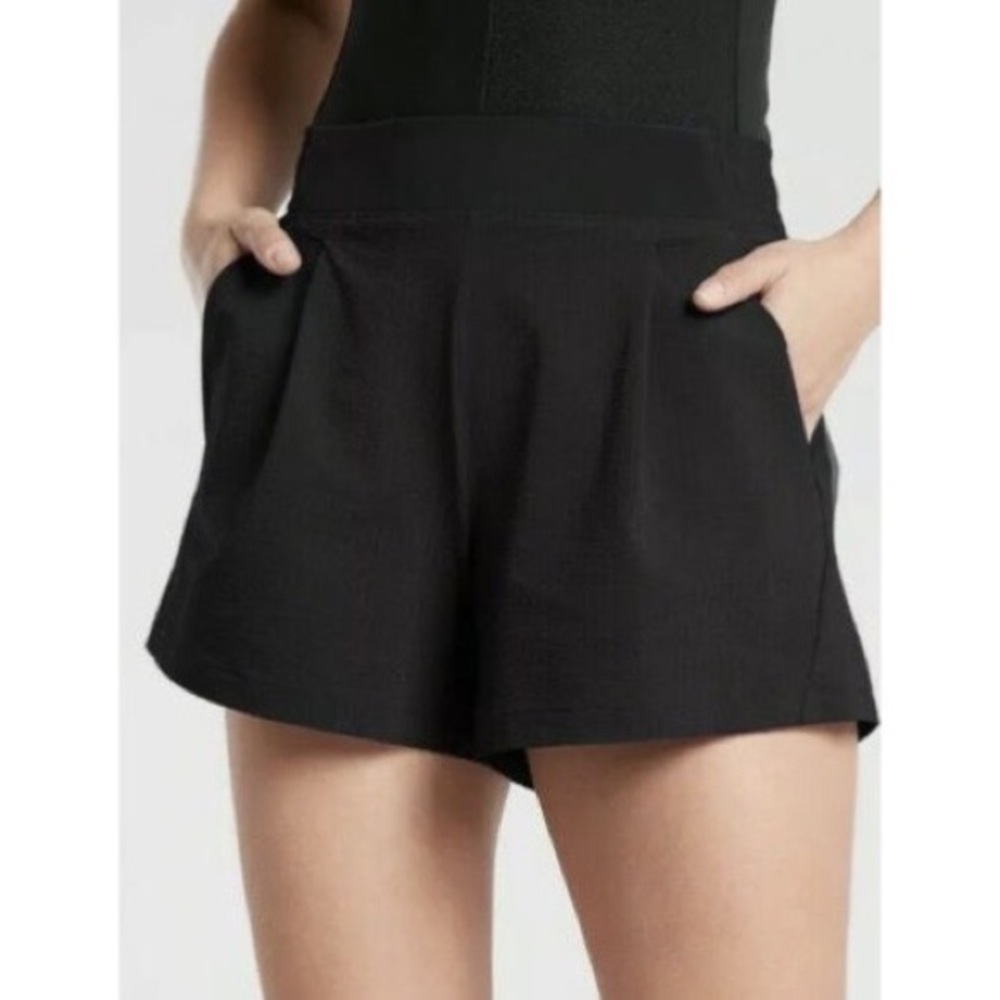 Athleta Black High-Waist Skort Shorts